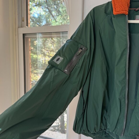 NWT Free People FP Movement Outpost Bomber Puffer Jacket Green XS - Picture 5 of 10